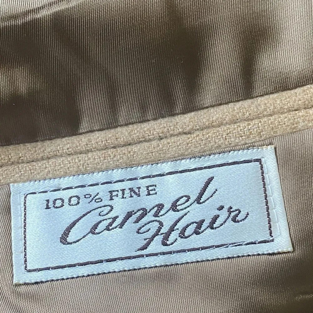 Botany 500 Five Hundred Made in USA 100% Fine Camel Hair Mens Blazer Jacket 44